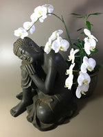 Load image into Gallery viewer, Resting Buddha Antique Rust 24 inches
