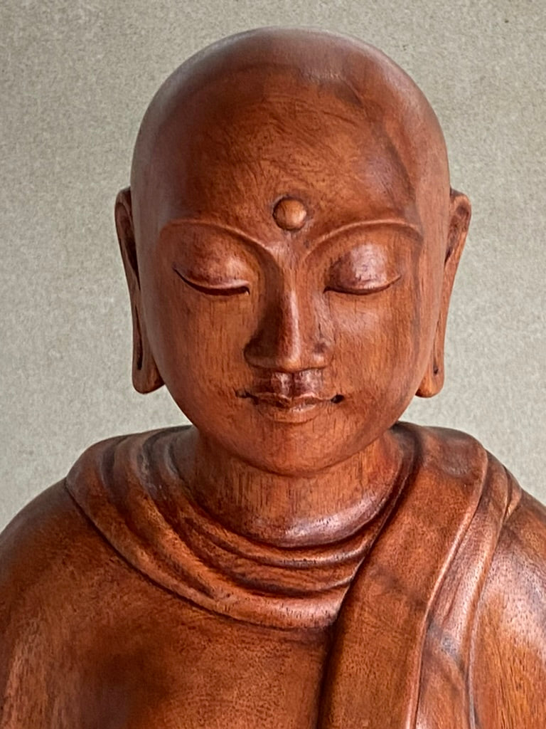 Patacara Statue, a Nun from the time of the Buddha Hand Carved