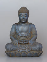 Load image into Gallery viewer, Buddha Statue in Meditation Japanese Style Antique Rust 16 inches
