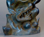 Load image into Gallery viewer, Buddha Statue with Demons Antique Rust 21 inches detail demon

