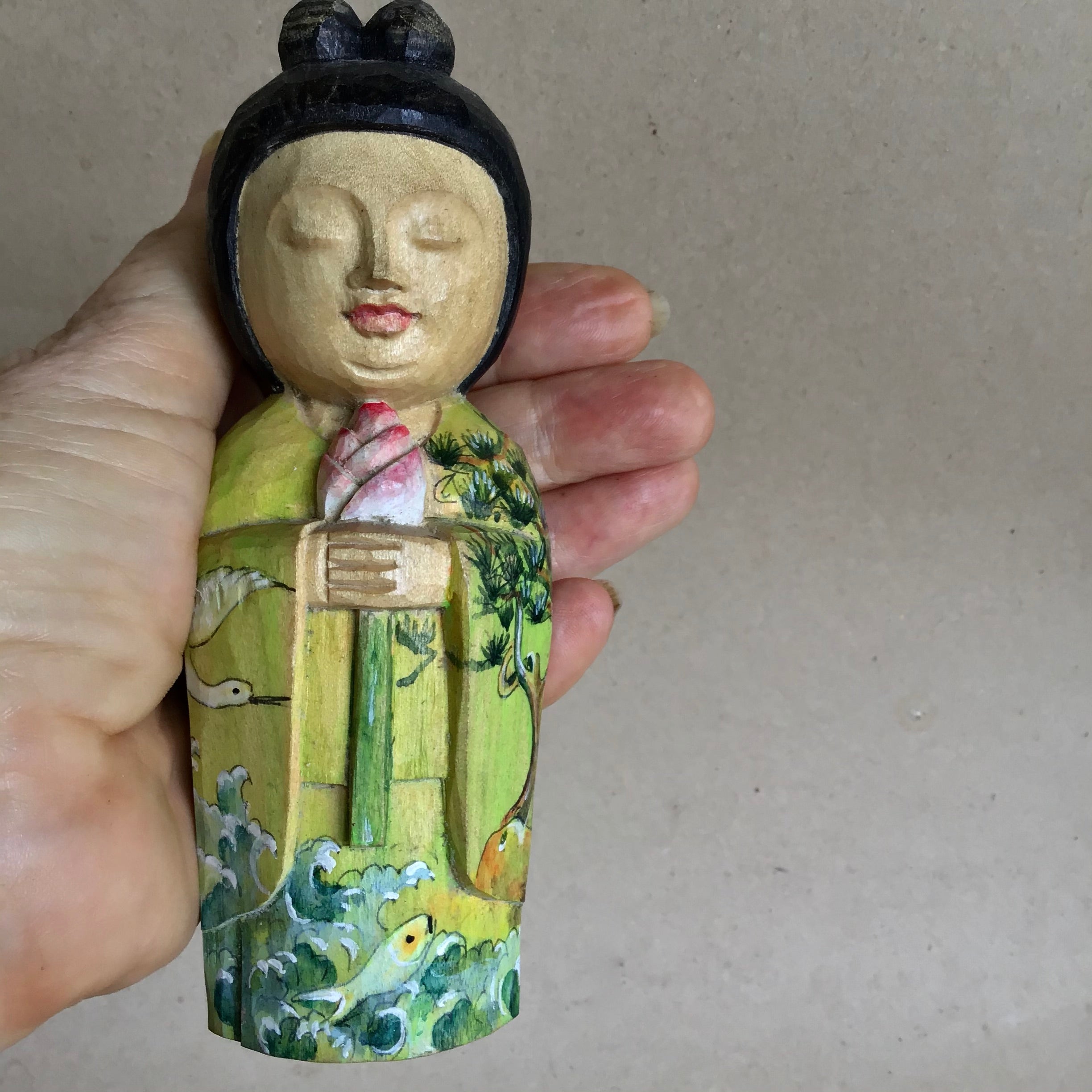 Hand Painted Kannon