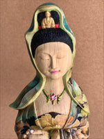 Load image into Gallery viewer, Hand-Painted Quan Yin with Landscape
