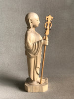 Load image into Gallery viewer, Jizo Woman Statue, Handcarved 9 inches
