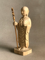 Load image into Gallery viewer, Jizo Woman Statue, Handcarved 9 inches
