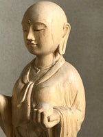 Load image into Gallery viewer, Jizo Woman Statue, Handcarved 9 inches
